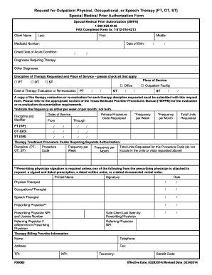 Texas Medicaid Prior Authorization for Therapy