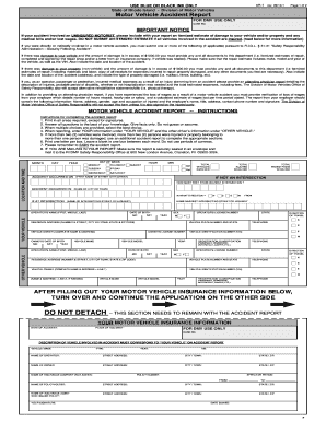 Rhode Island Motor Vehicle Accident Report