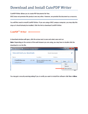 Fillable Online Download and Install CutePDF Writer Fax Email Print ...