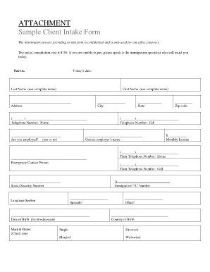 Client Intake Form Template Word from www.pdffiller.com