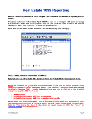 Real Estate 1099 Reporting Guide