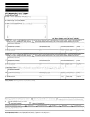 UCC Financing Statement Form