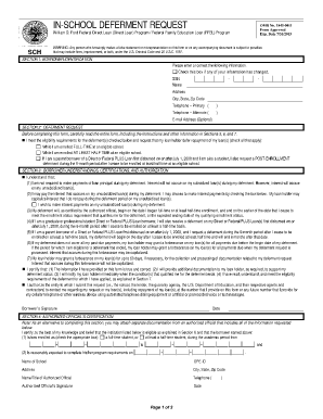 In-School Deferment Request Form