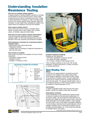 Fillable Online Understanding Insulation Resistance Testing - PowerCET ...