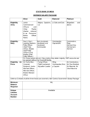 sbi defence salary package pdf