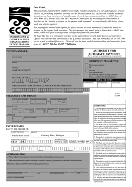 ECO Automatic Payment Form