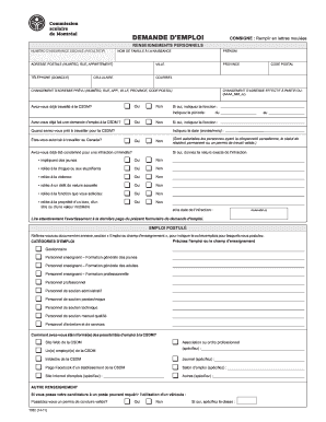 Demande d'emploi
