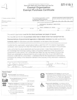 Fillable Online rti Exempt Organization Exempt Purchase Certificate Fax Email Print - pdfFiller