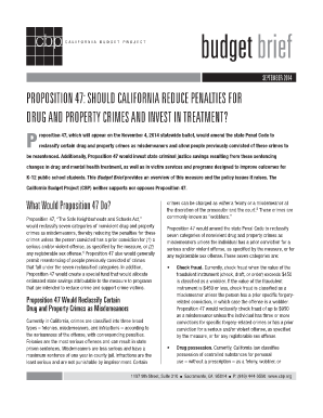 Proposition 47 - California Budget Project - cbp