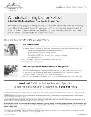 Withdrawal Eligible for Rollover Form