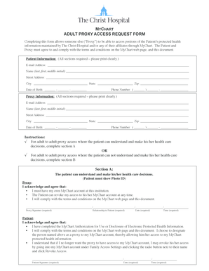 Adult Proxy Access Request Form