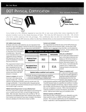 DOT Physical Certification