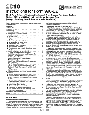 Instructions for Form 990-EZ