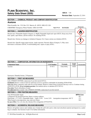 Osha 400 log - SDS 07.19 (FSI-FILE) - Flinn Scientific