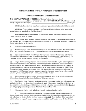 Delivery of goods contract sample - Advance Sale Agreement Form - Missouri State Fair