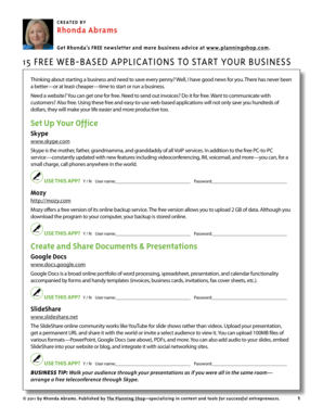 Free Web-Based Business Applications Guide