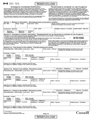 Emergency Contact Notification Form