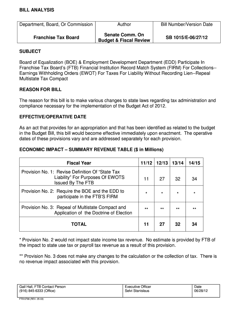 Fillable Online ftb ca FINAL - California Franchise Tax Board - ftb ca ...