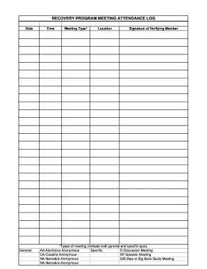 19 Printable Meeting Sign In Sheet Forms And Templates Fillable Samples In Pdf Word To Download Pdffiller