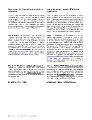 Affidavit of Service