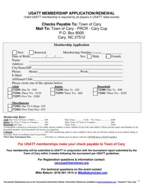 USATT Membership Application/Renewal