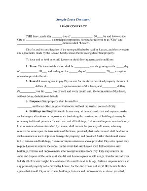 Alaska Municipal Lease Contract