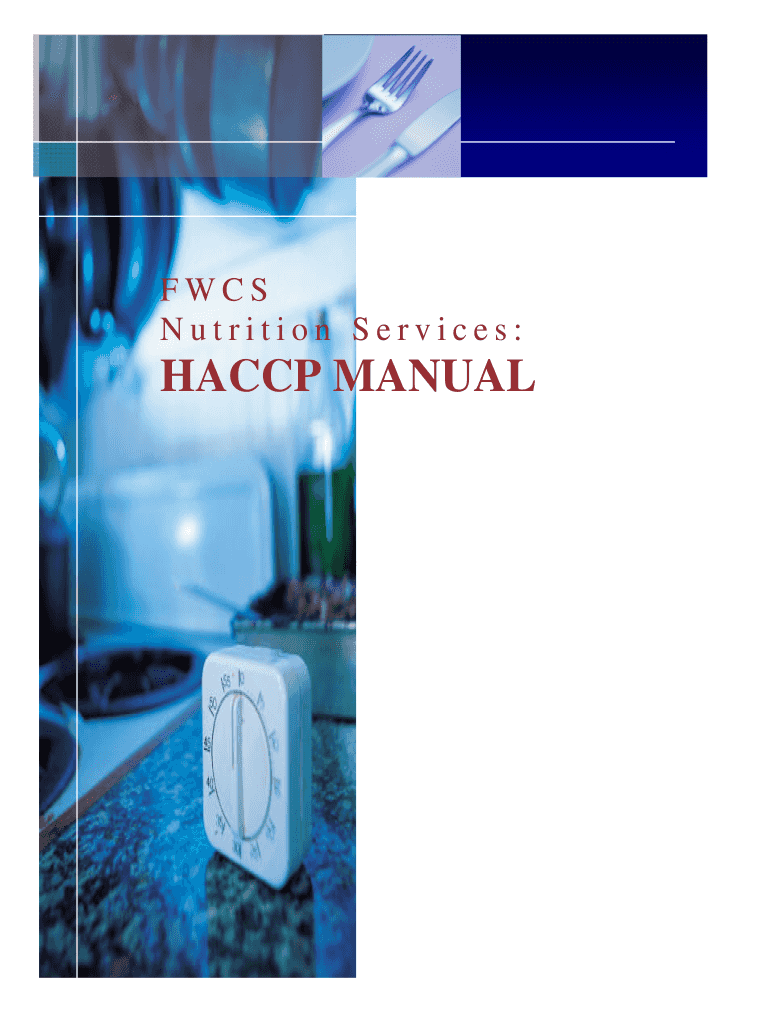 haccp manual template Preview on Page 1