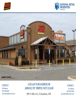 LOGAN'S ROADHOUSE ABSOLUTE TRIPLE NET LEASE