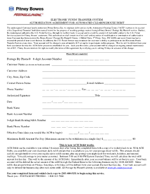 Electronic Funds Transfer Authorization Agreement