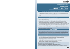 Worker's Injury Claim Form