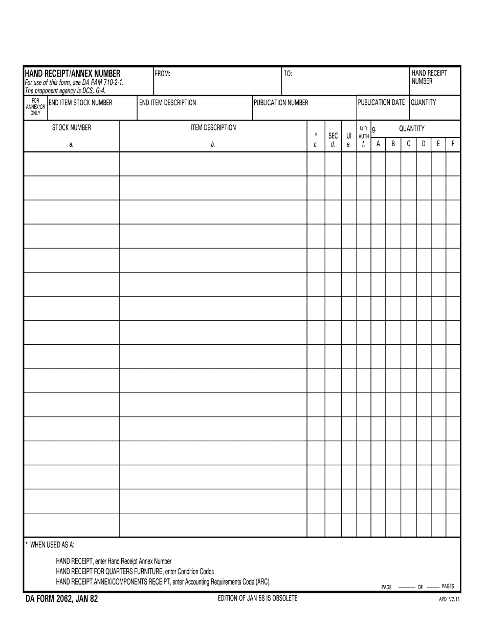 Da Form 2062 Fillable Word Printable Forms Free Online Da Form 2062 Fillable Word Printable Forms Free Online