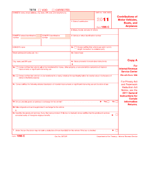 IRS Form 1098-C