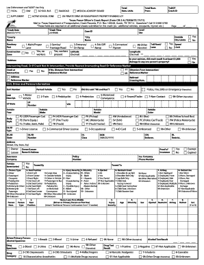 Texas Peace Officer's Crash Report