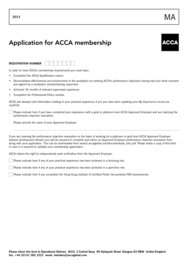 ACCA Membership Application Form