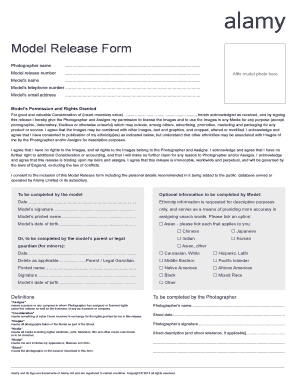 Model Release Form