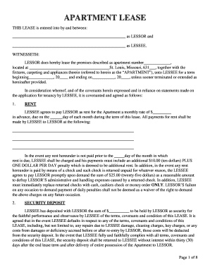 Apartment Lease Agreement