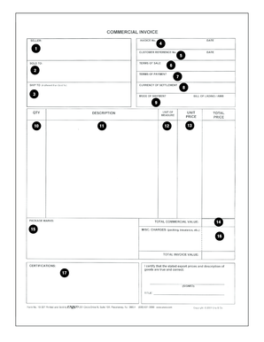 Commercial Invoice Template