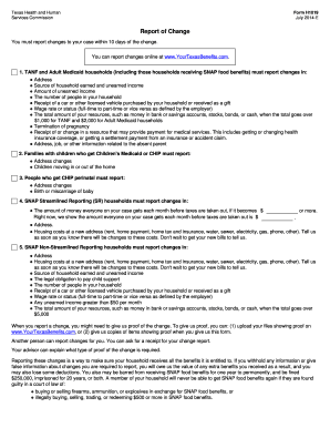 Texas Health and Human Form H1019