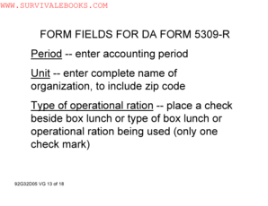 DA Form 5309-R