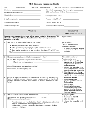 Prenatal Screening Guide