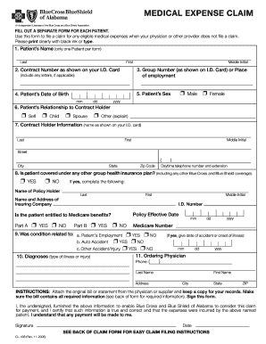 Medical Expense Claim Form