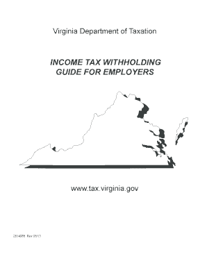 Withholding Guide - Virginia Department of Taxation - Virginia.gov - tax virginia