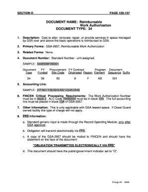 GSA Updates Reimbursable Work Authorization (RWA) FormGSA