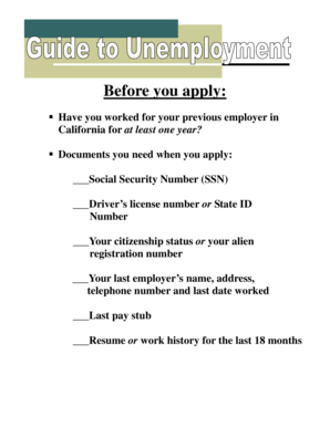 California Unemployment Insurance Application