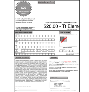 Mail-In Rebate Form