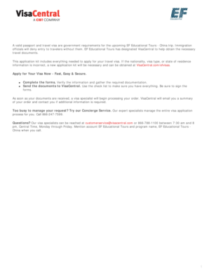 China Tourist Visa Application Kit