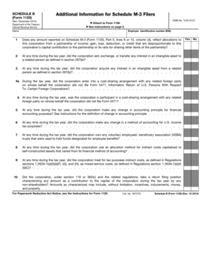 Schedule B Form 1120