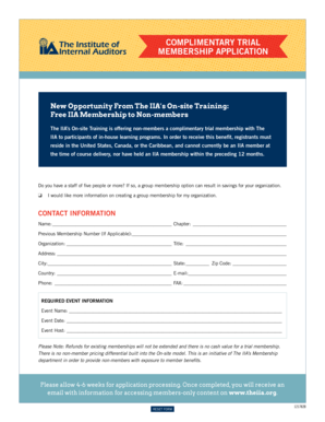 IIA Membership Application
