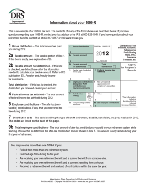 1099-R Tax Form