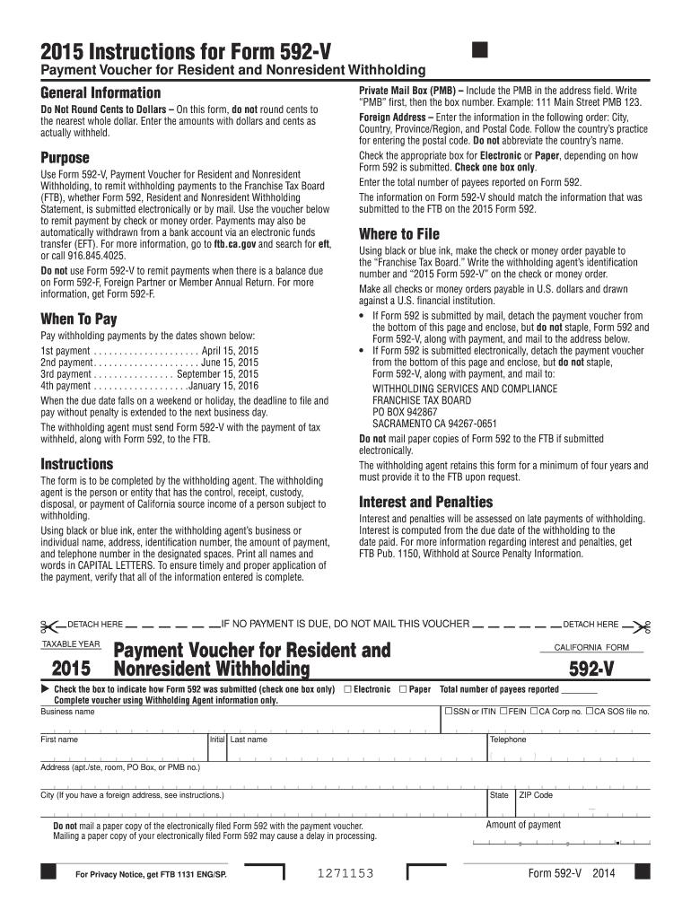 form 592 v 2015 Preview on Page 1